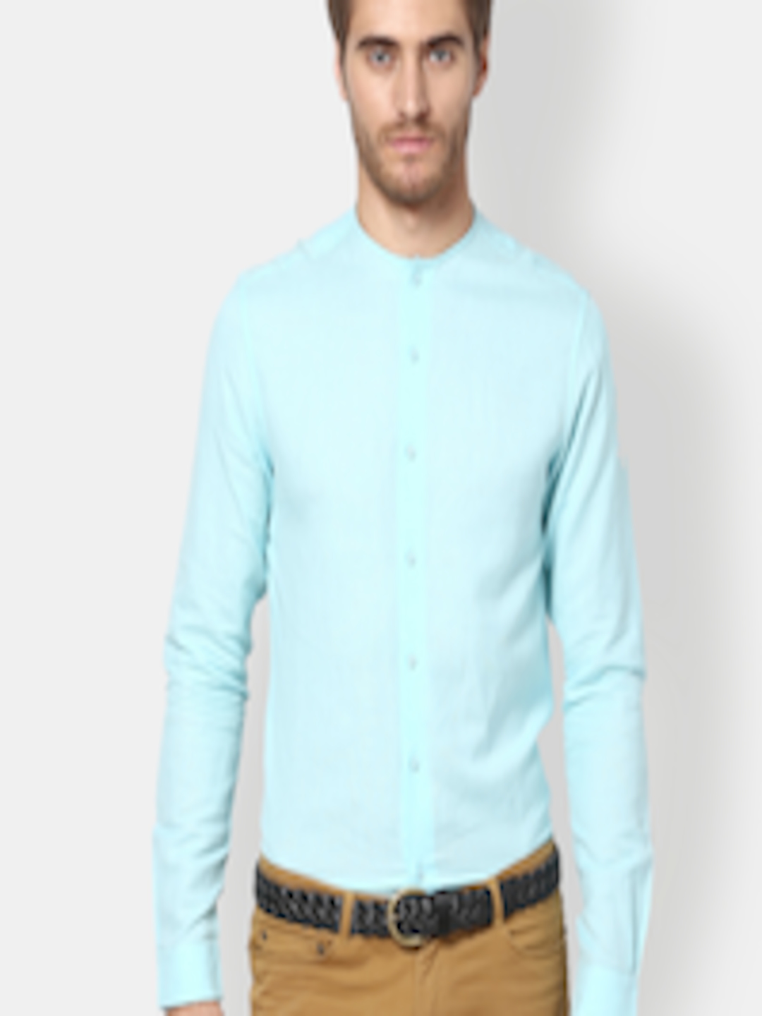 Buy Srota Men Mint Green Slim Fit Casual Shirt - Shirts for Men 295488 ...