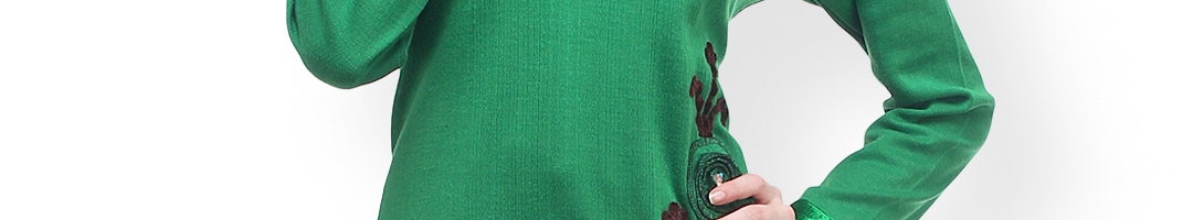 Buy Stylistry Women Green Woolen Kurta - Kurtas for Women 536471 | Myntra