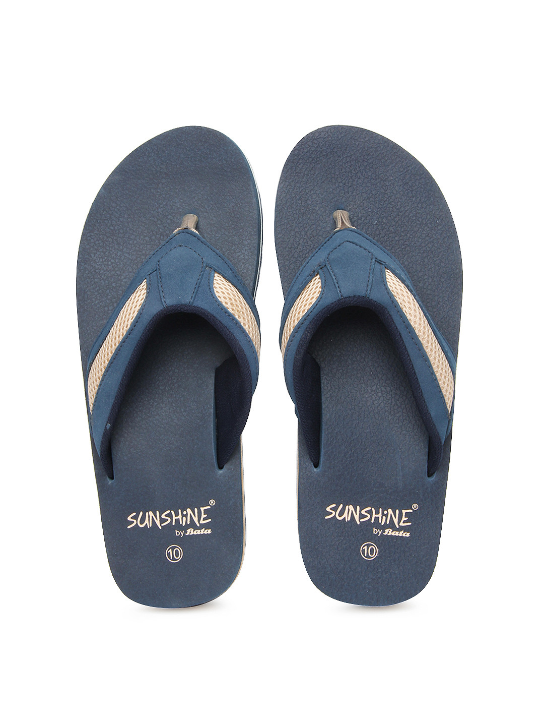 Buy Sunshine By Bata Men Blue Flip Flops Flip Flops for Men 344230