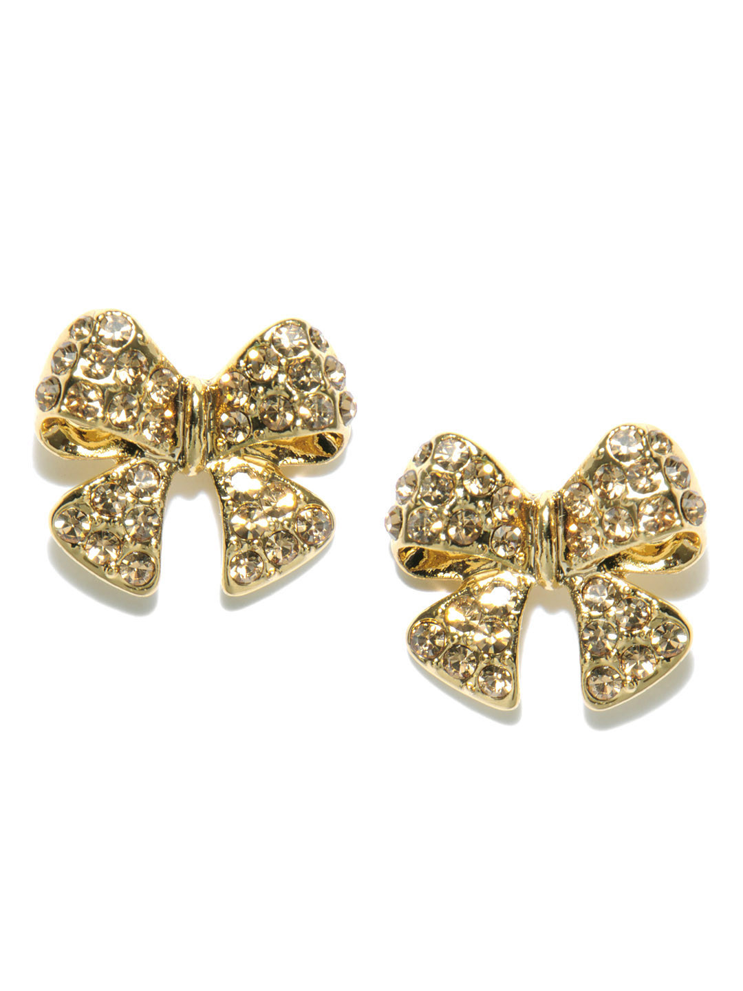 Buy Svelte Gold Toned Bow Earrings Earrings for Women 116186 Myntra