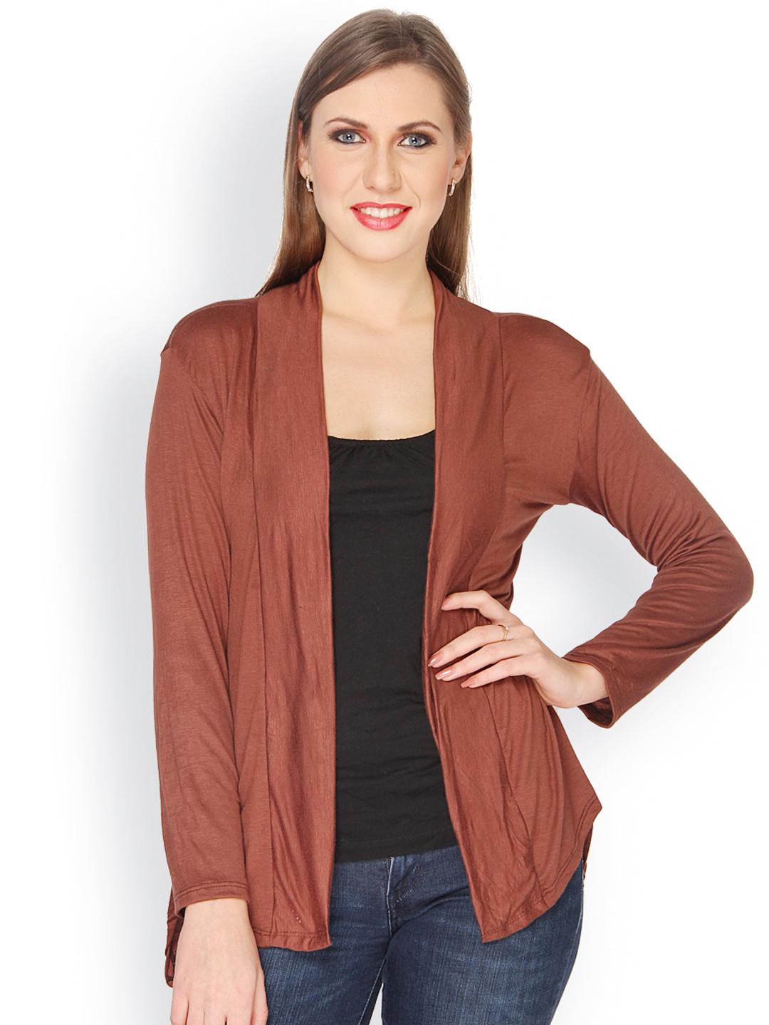 Buy Ten On Ten Brown Shrug Shrug for Women 578575 Myntra