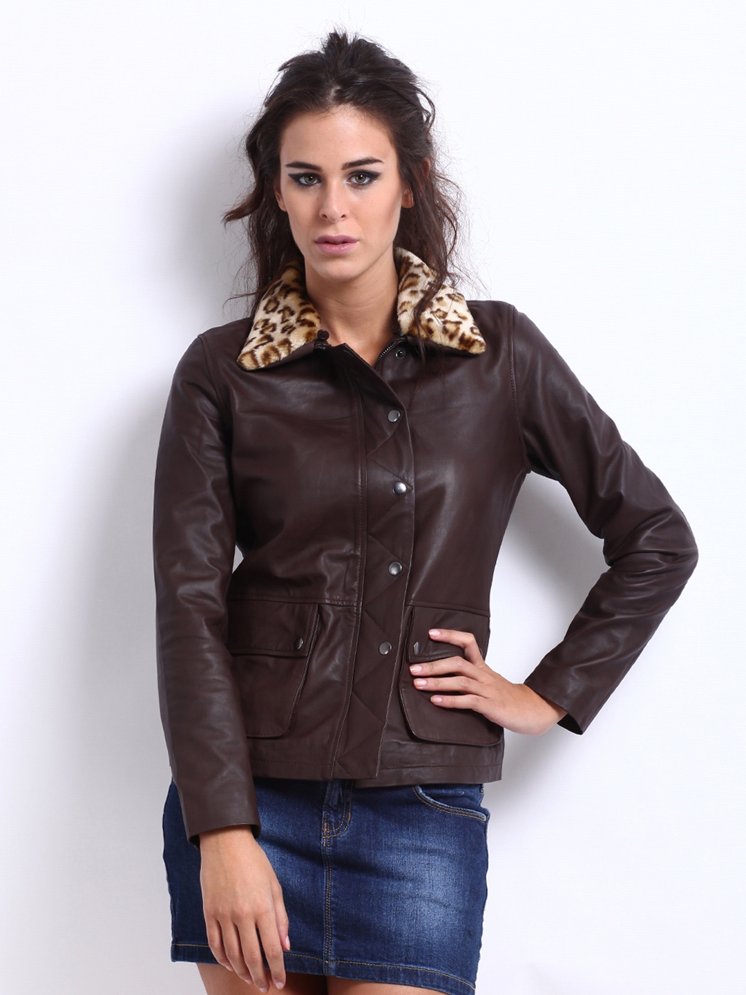myntra leather jackets