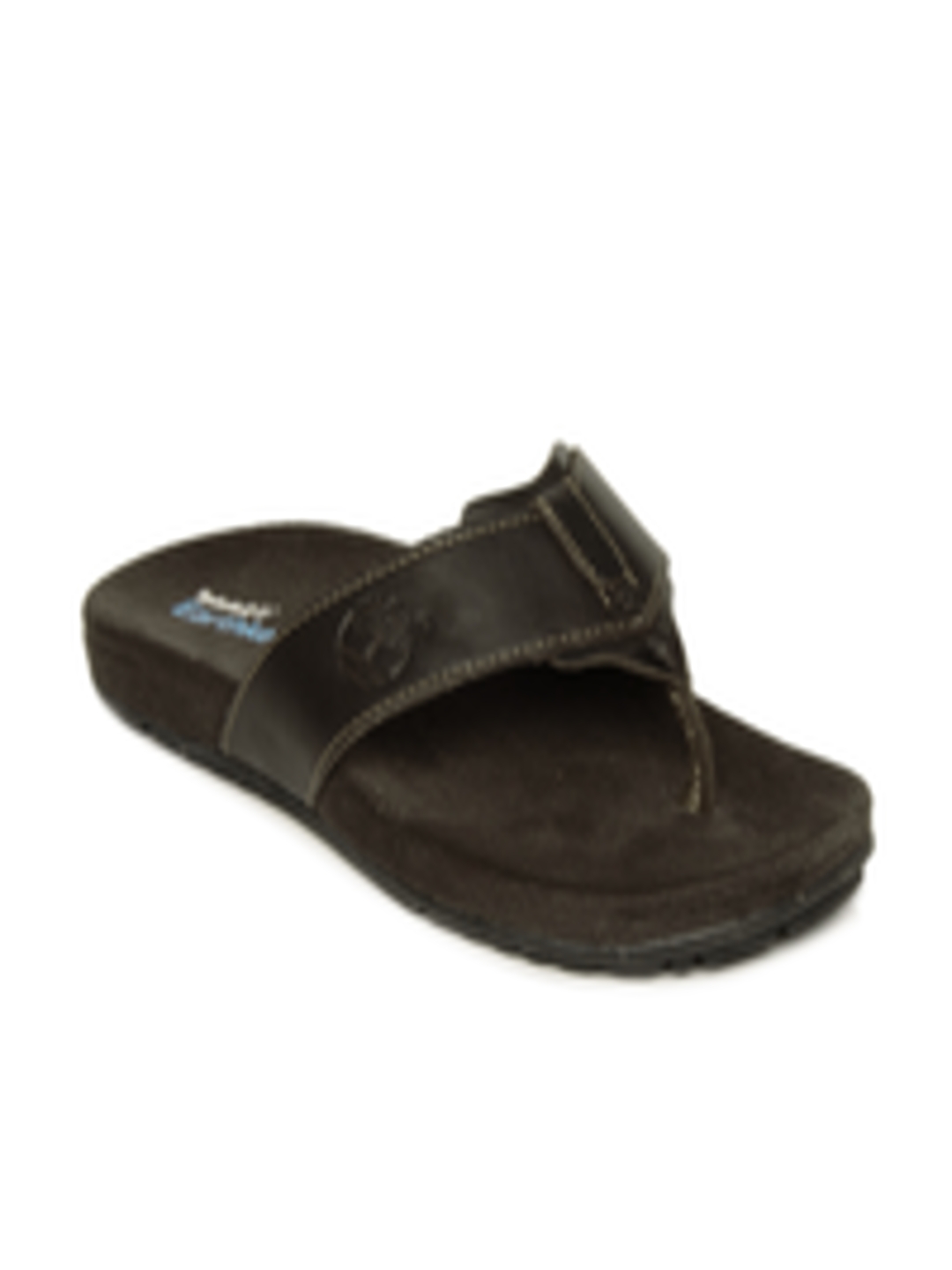 Buy Timberland Men Full Grain Brown Flip Flops - Sandals for Men 92383 ...