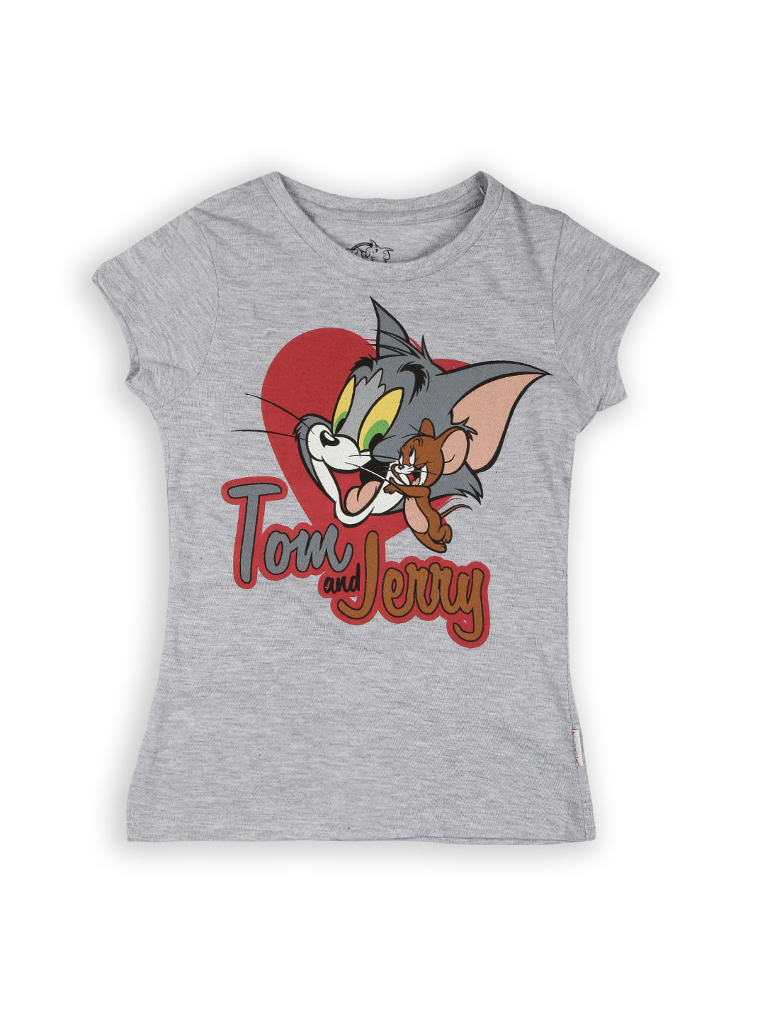 Damen T-Shirt Mit Tom & Jerry Print – Weiß, Von Merchcode, Lustiges Cartoon Design