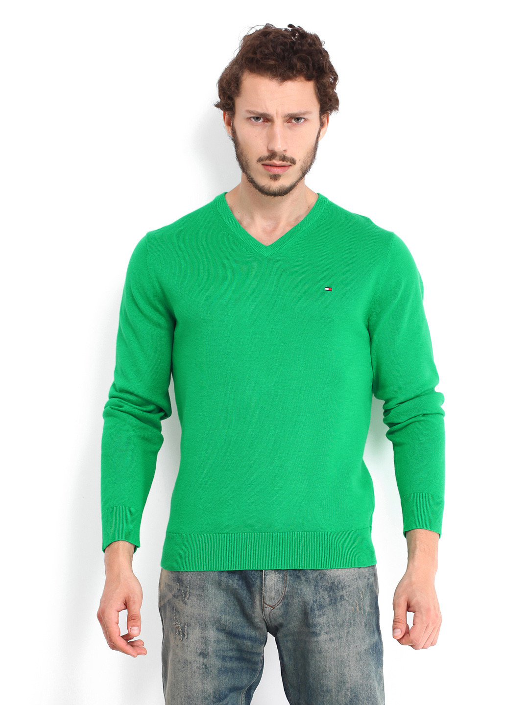 Buy Tommy Hilfiger Men Green Pacific Sweater Sweaters for Men 462336