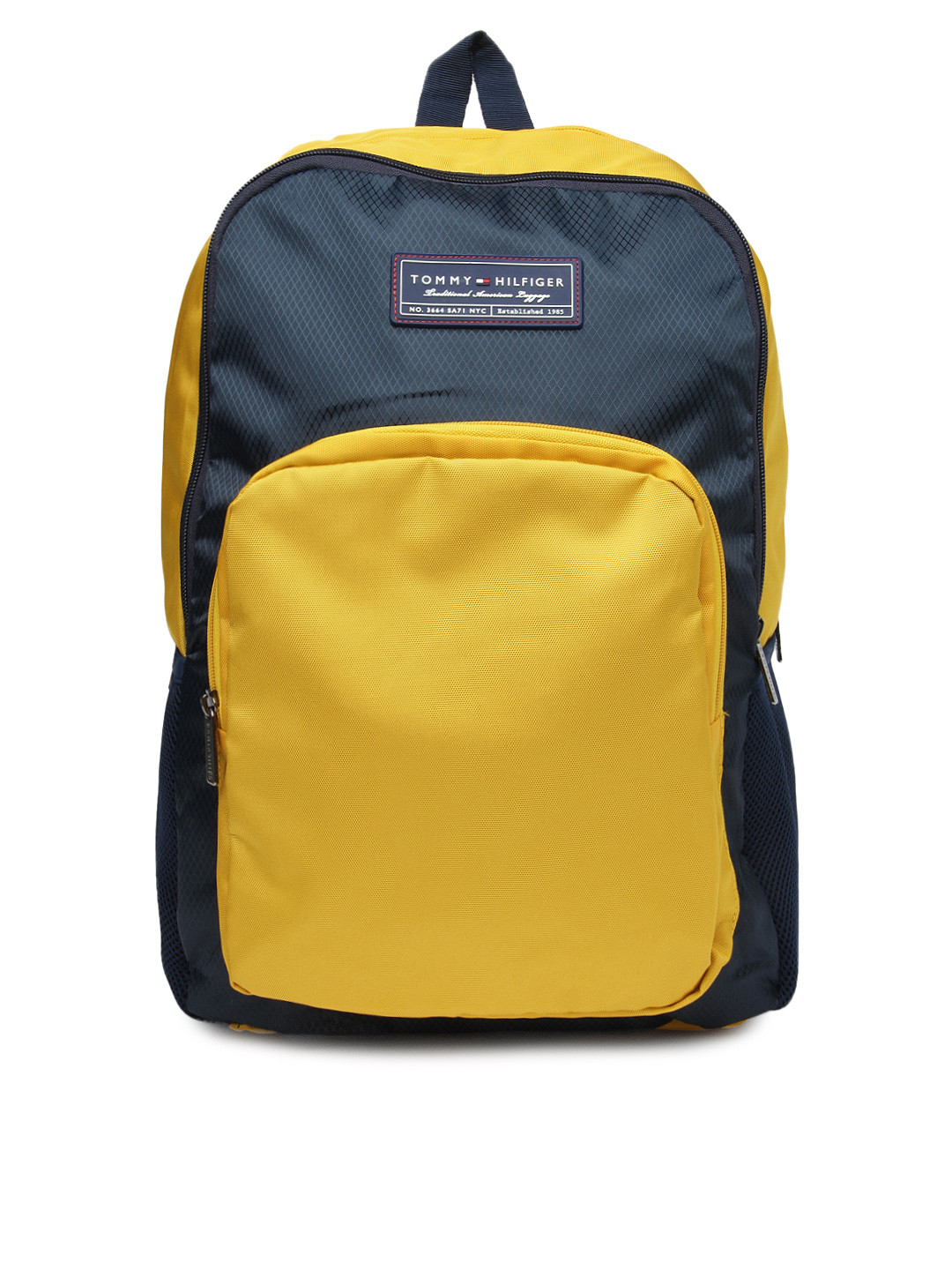 Buy Tommy Hilfiger Unisex Yellow & Navy Christopher Backpack