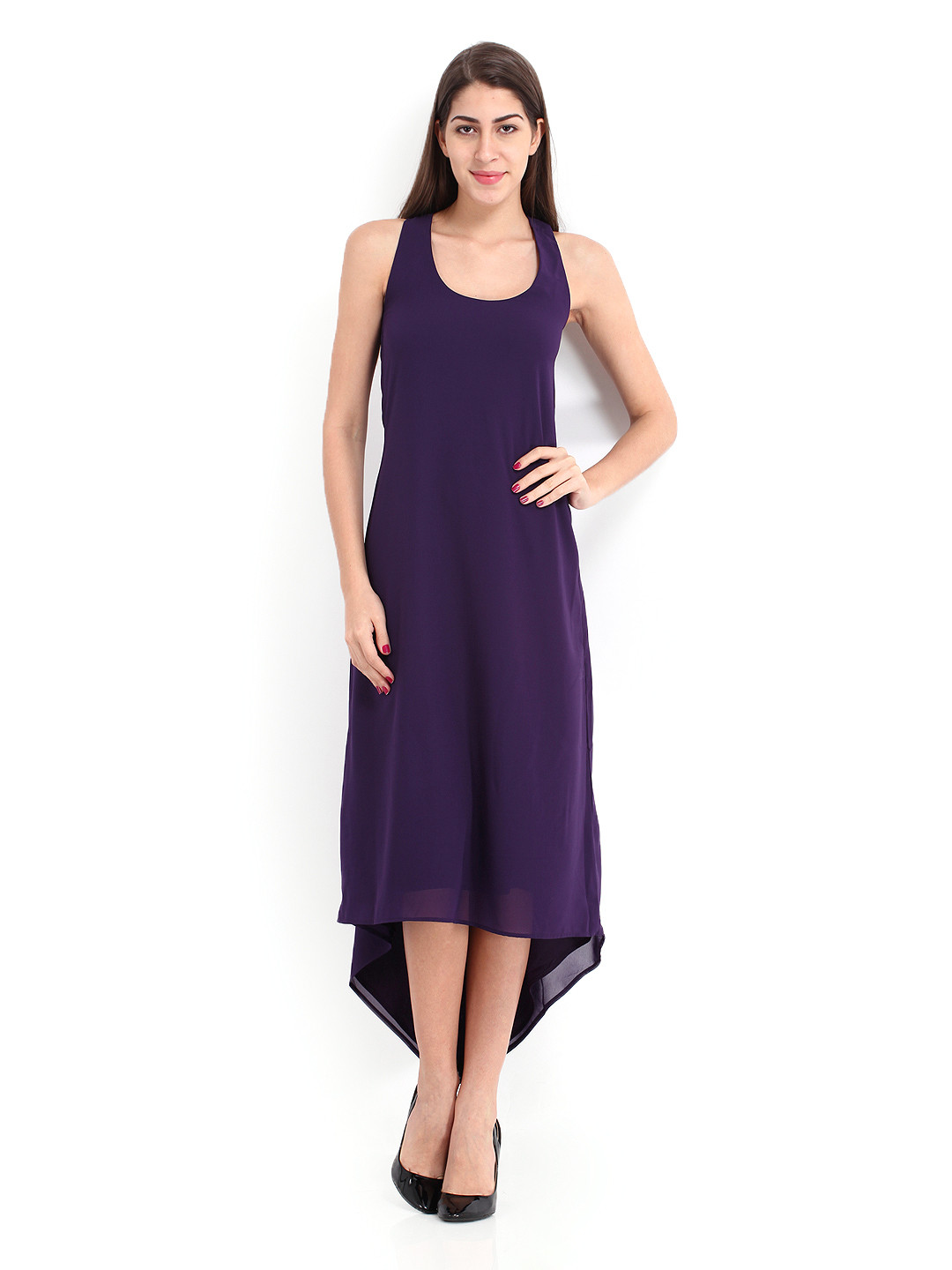 Soft Purple High Low Maxi Easy Dress main image 0