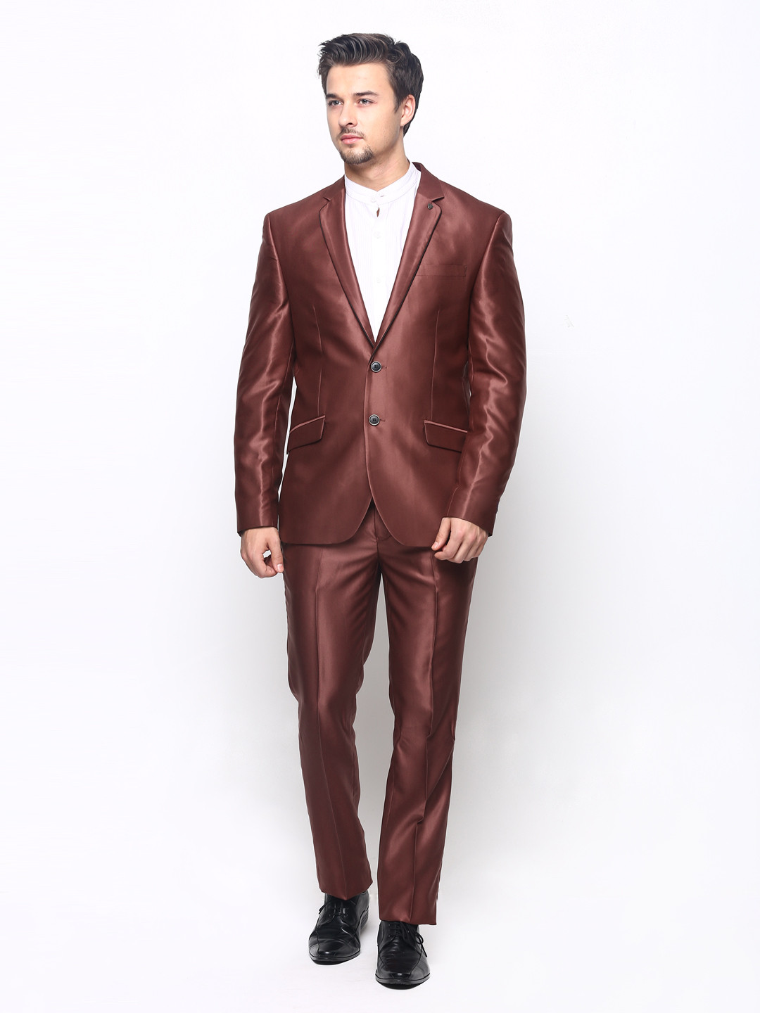 Buy Turtle Men Maroon Slim Fit Suit Suits for Men 543728