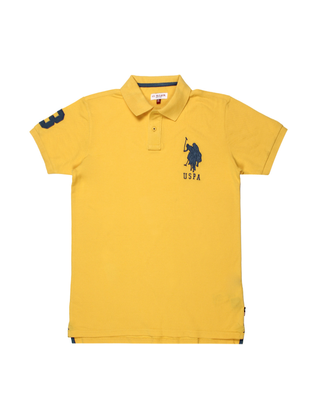 Buy U.S. Polo Assn. Kids Boys Yellow Polo Pure Cotton T Shirt Tshirts