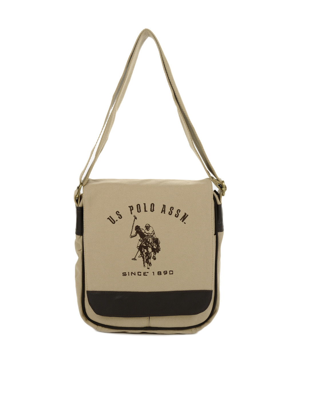 Buy U.S. Polo Assn. Men Khaki Sling Bag Handbags for Men 87852 Myntra