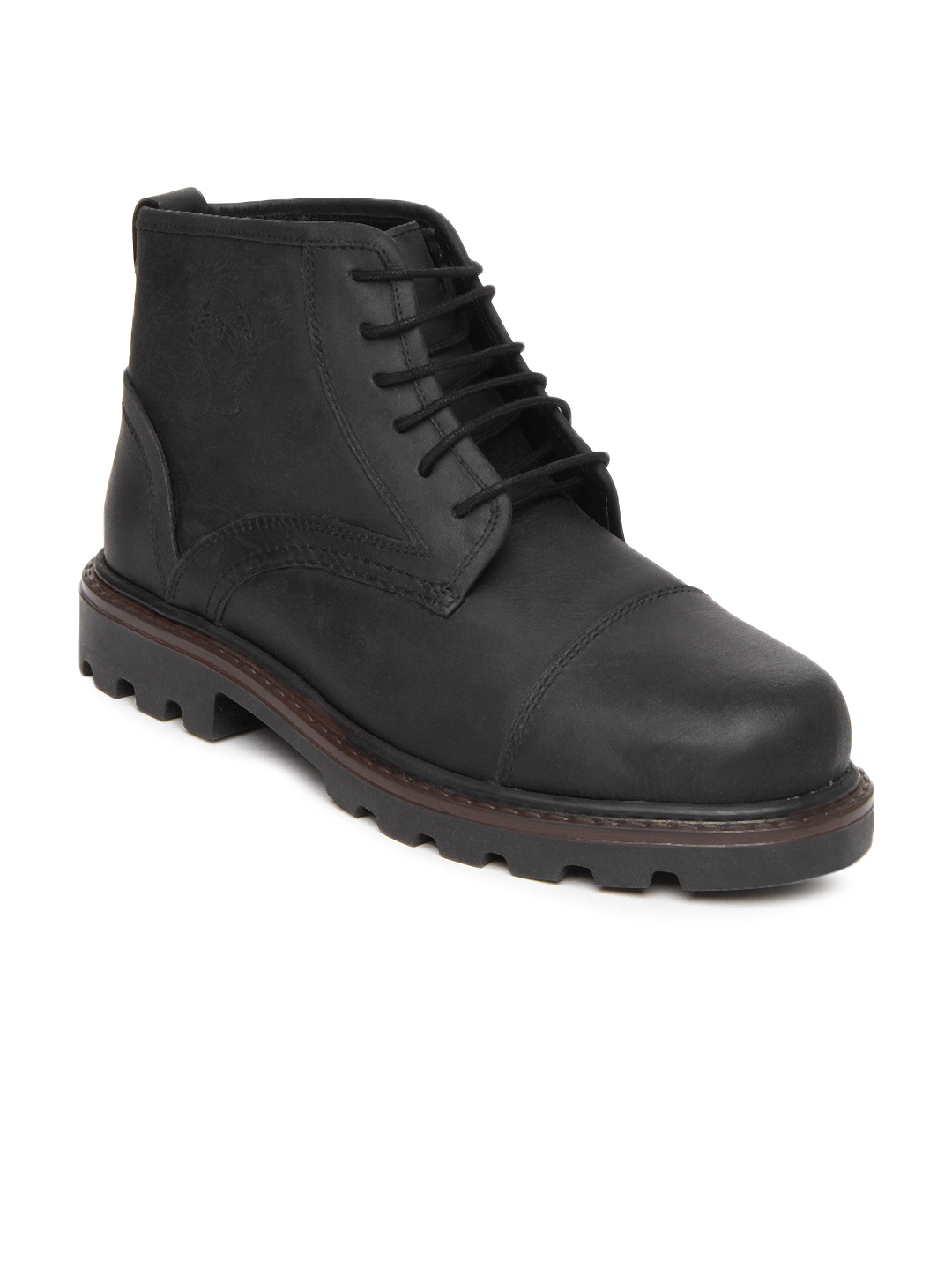 Buy U.S. Polo Assn. Men Black Leather Boots - Casual Shoes for Men