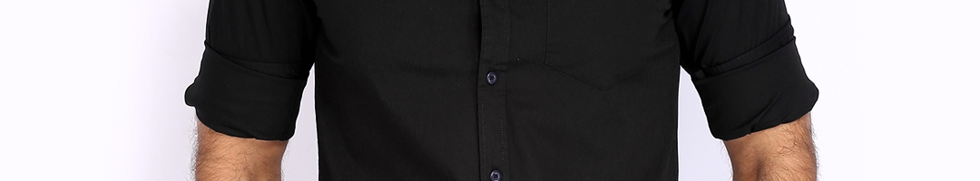 Buy U.S. Polo Assn. Men Black Slim Fit Smart Casual Shirt - Shirts for ...