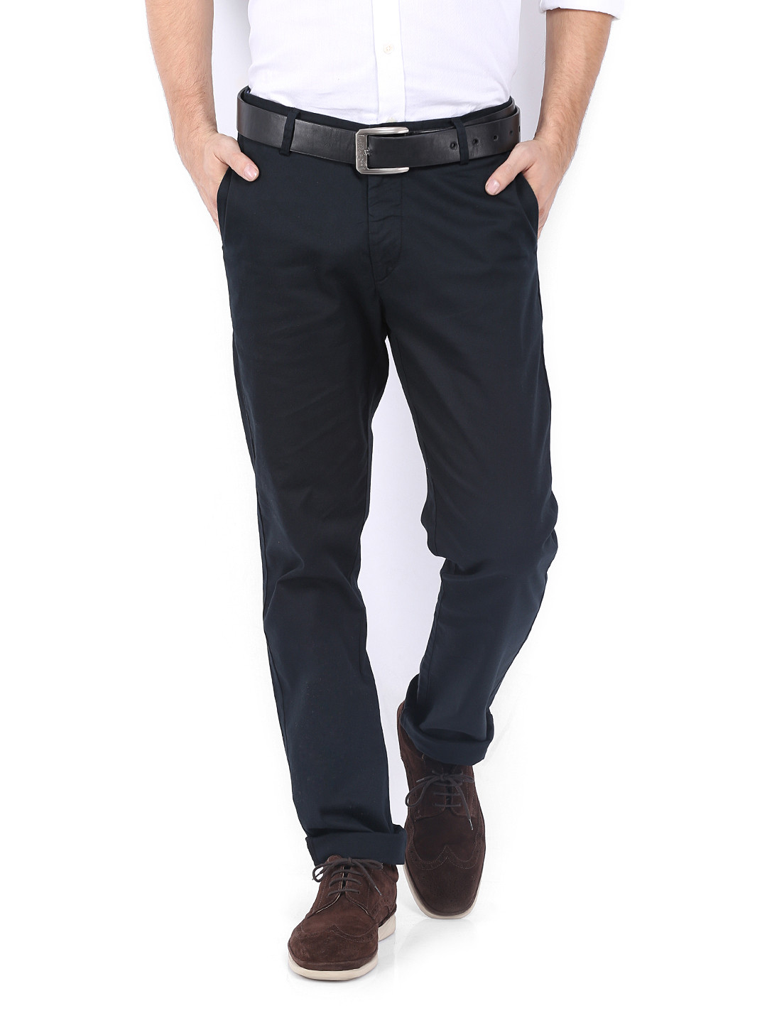 Buy U.S. Polo Assn. Men Black Trousers - Trousers for Men 427409 | Myntra