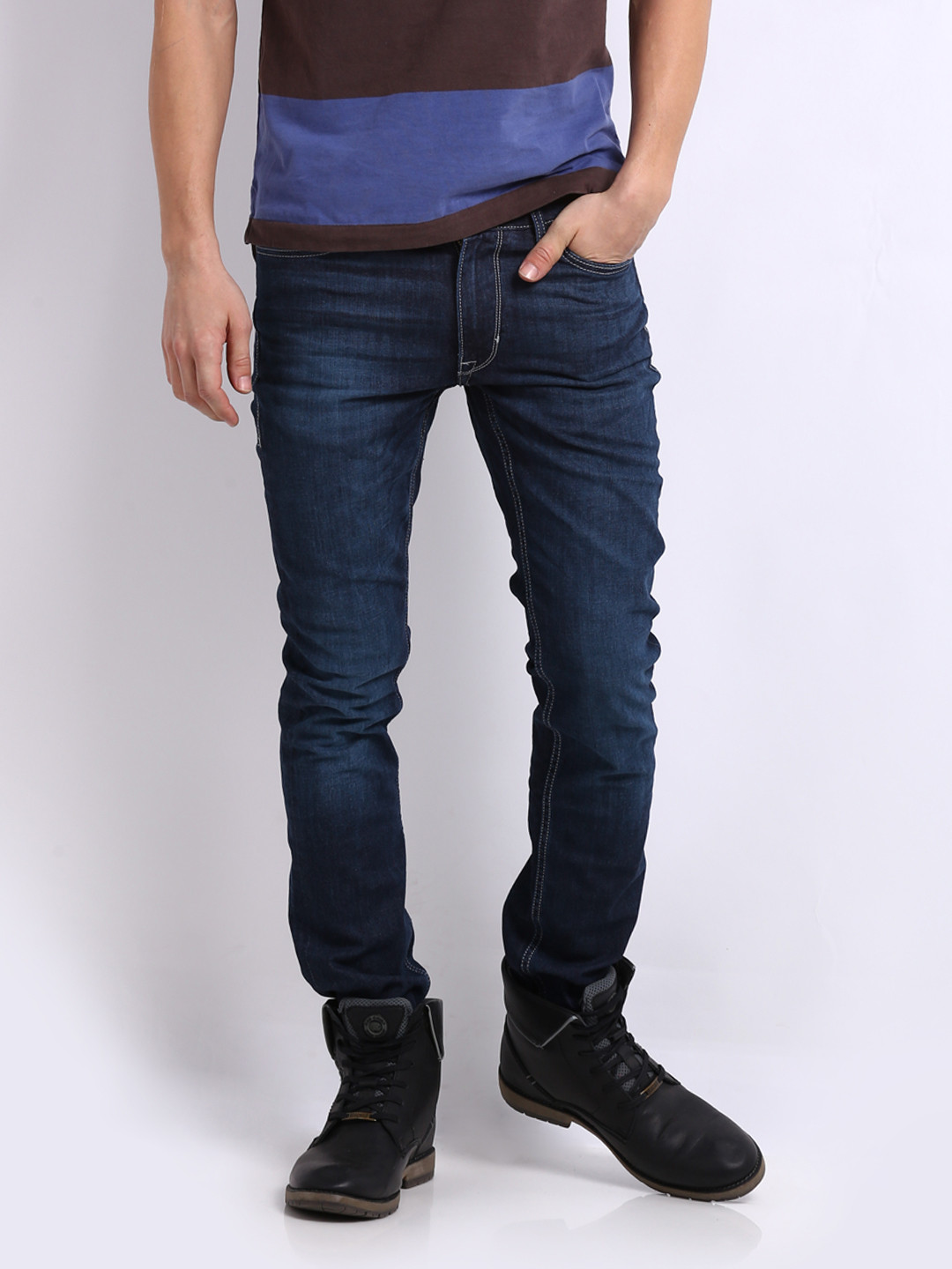 Buy U.S. Polo Assn. Denim Co. Men Blue Skinny Fit Jeans Jeans for Men