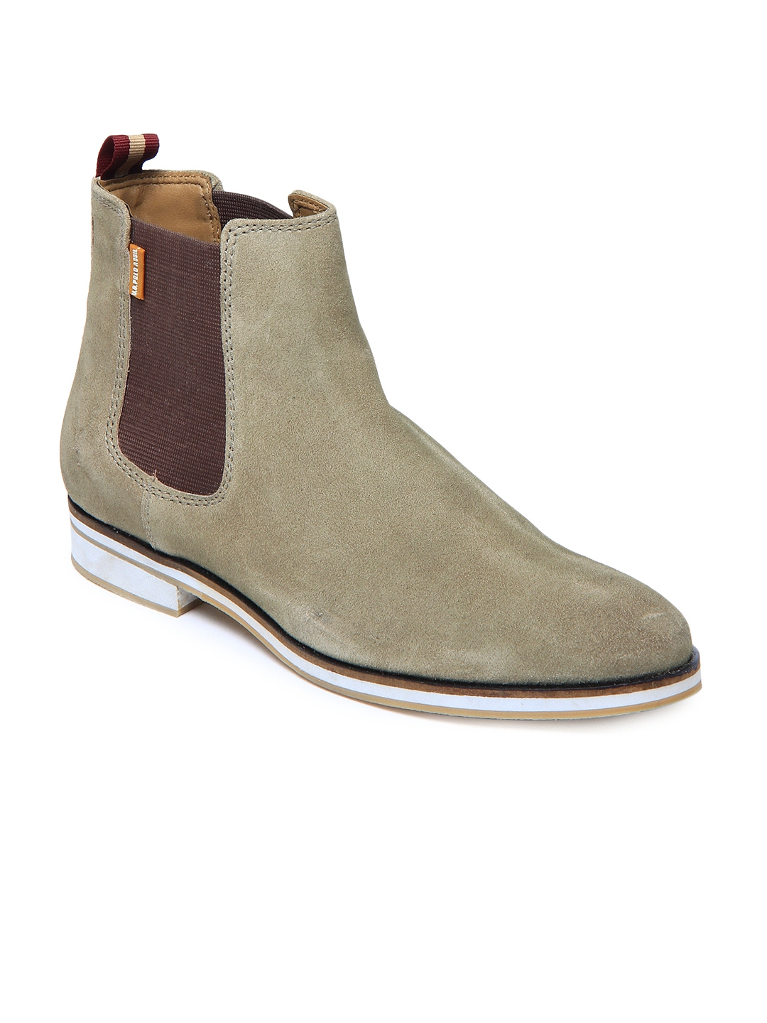 brown mens polo boots