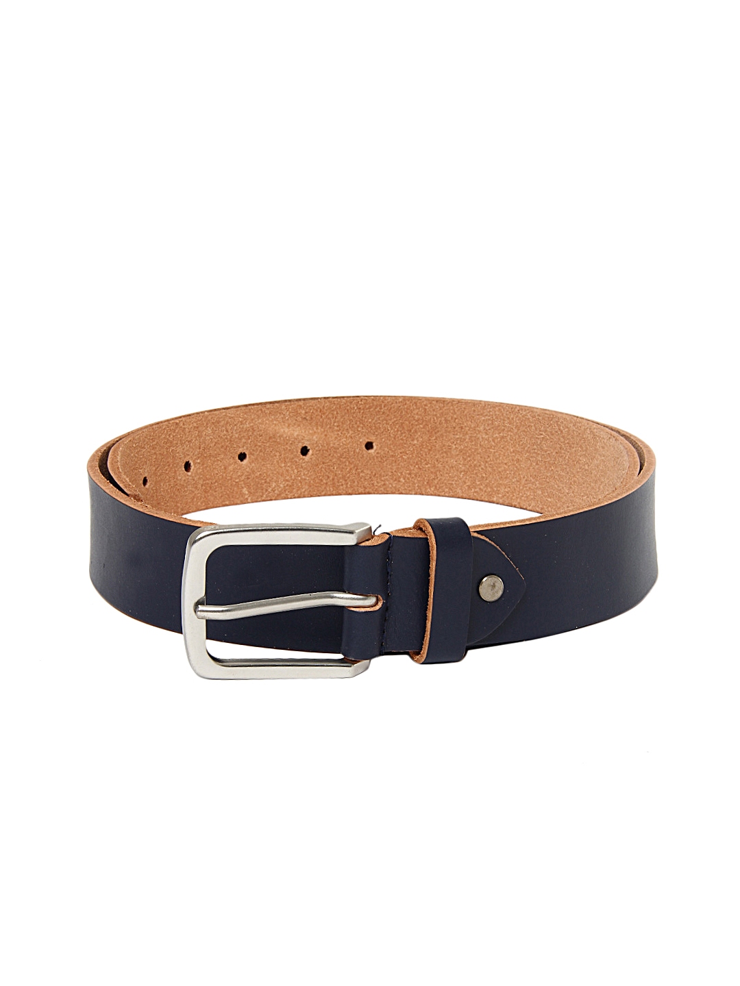 Buy U.S. Polo Assn. Men Navy Leather Belt - Belts for Men 216581 | Myntra