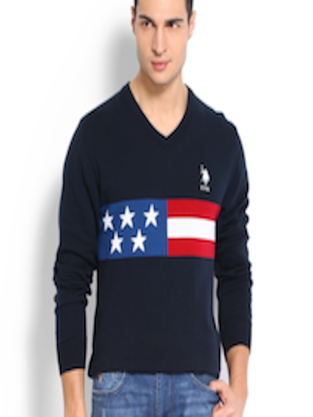 Buy U.S. Polo Assn. Men Navy Sweater - Sweaters for Men 522291 | Myntra