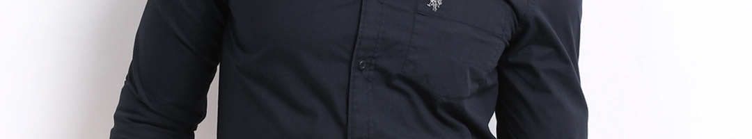 Buy U.S. Polo Assn. Men Navy Tailored Fit Casual Shirt - Shirts for Men ...