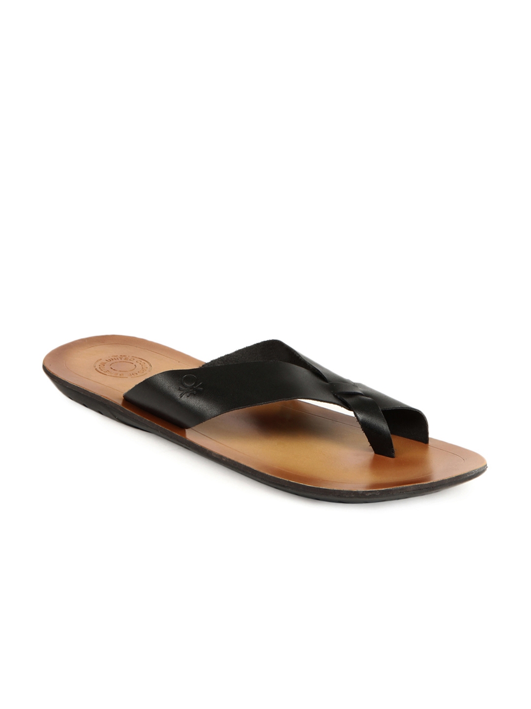 united colors of benetton men's leather sandals and floaters