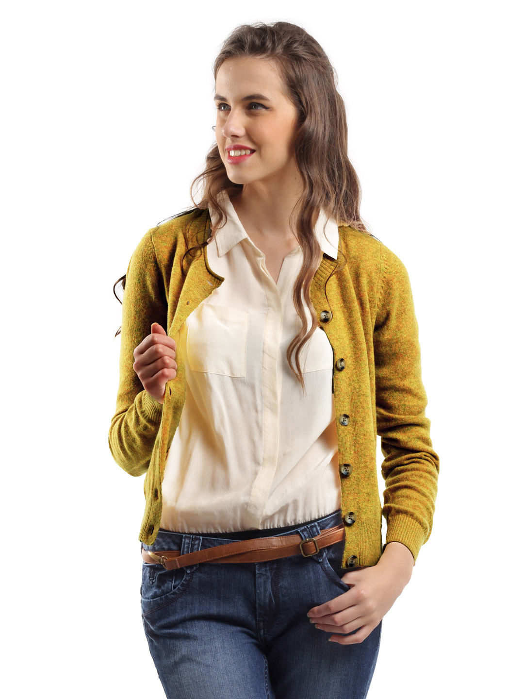 Cardigan Femme United Colors Of Benetton – Maille Douce, Style Décontracté – Taille M/L