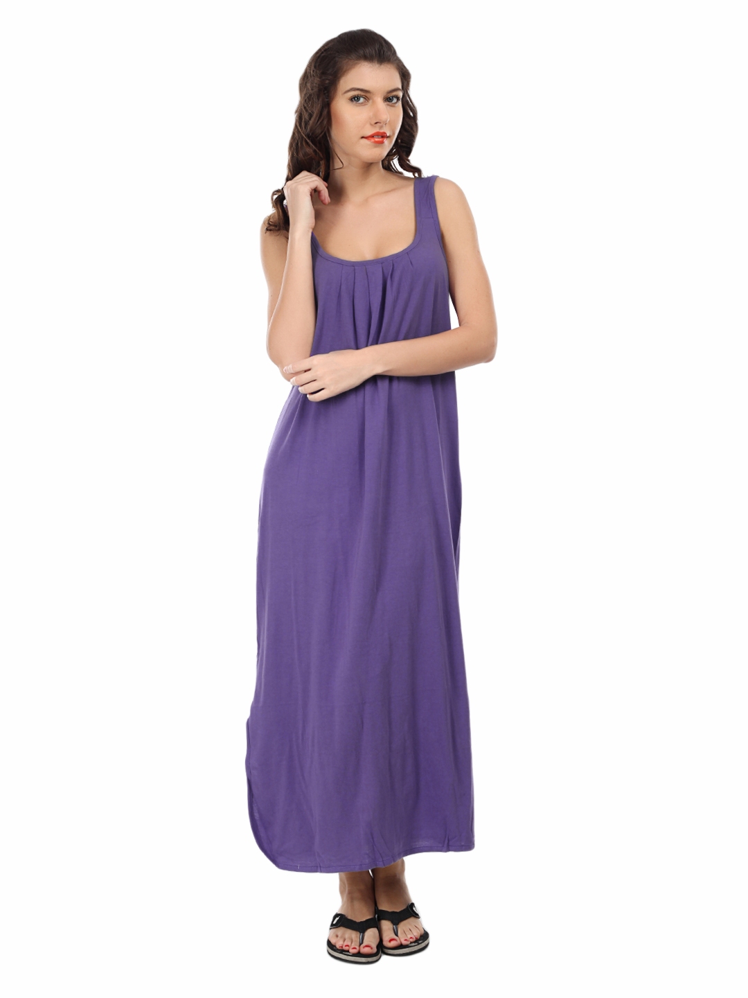 Buy Valentine Purple Maxi Nightdress 5041 - Nightdress for ...