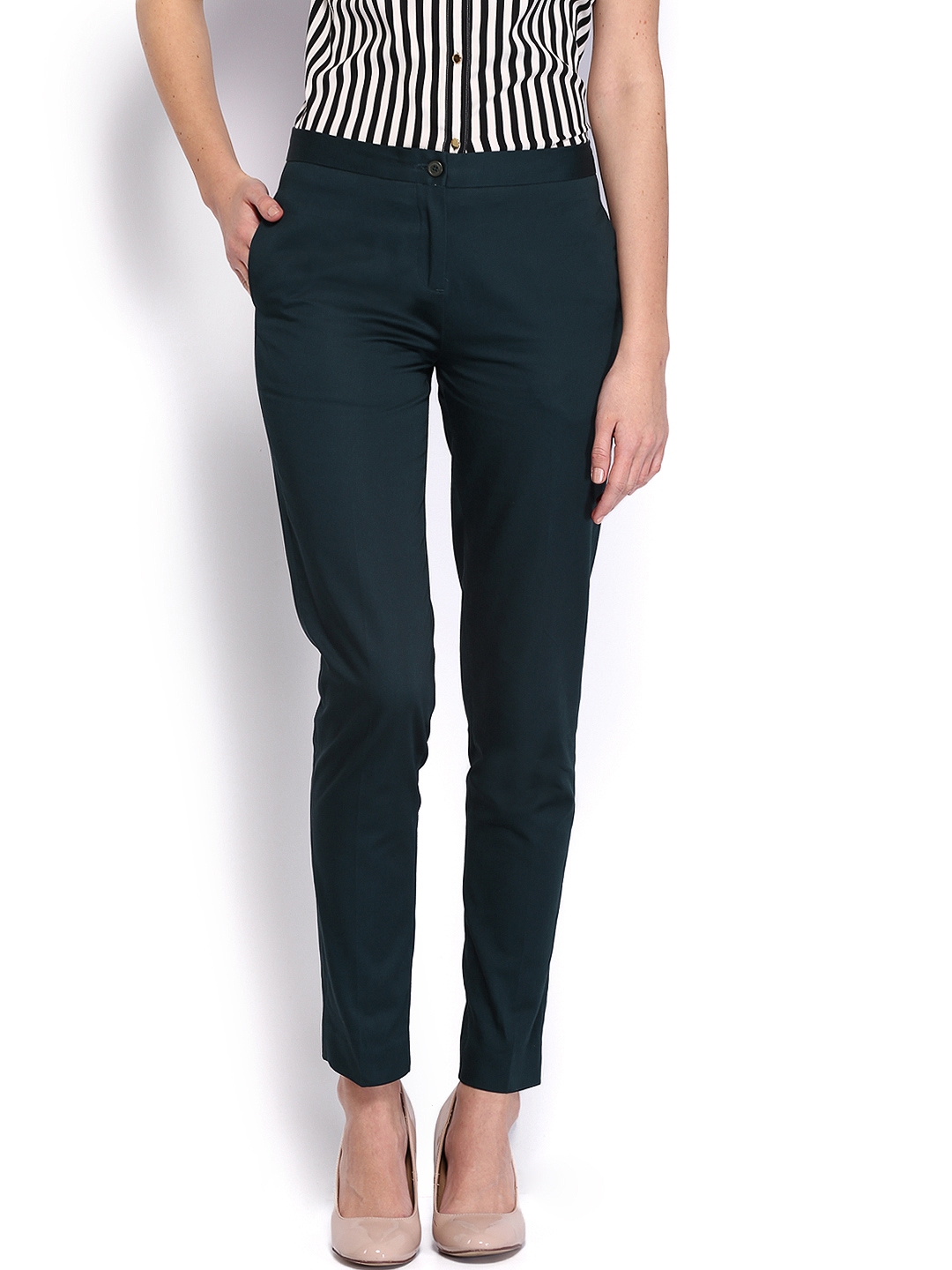 blue formal trousers