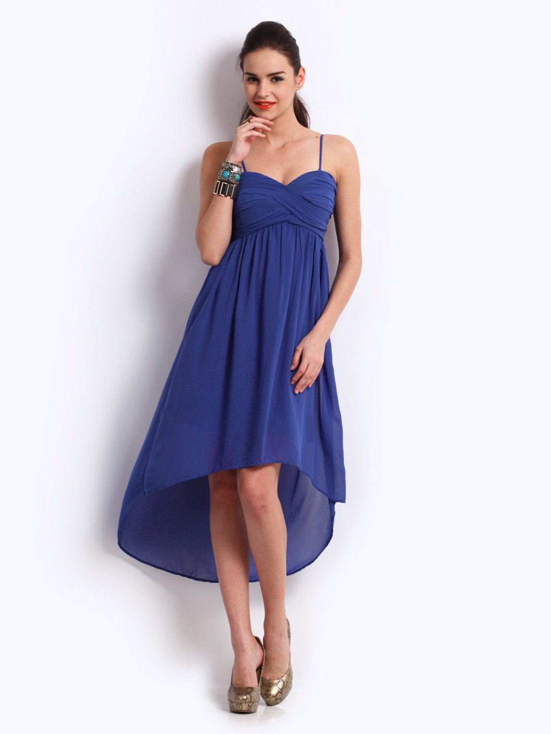 Buy Vero Moda Blue High Low Dress Dresses for Women 231123 Myntra