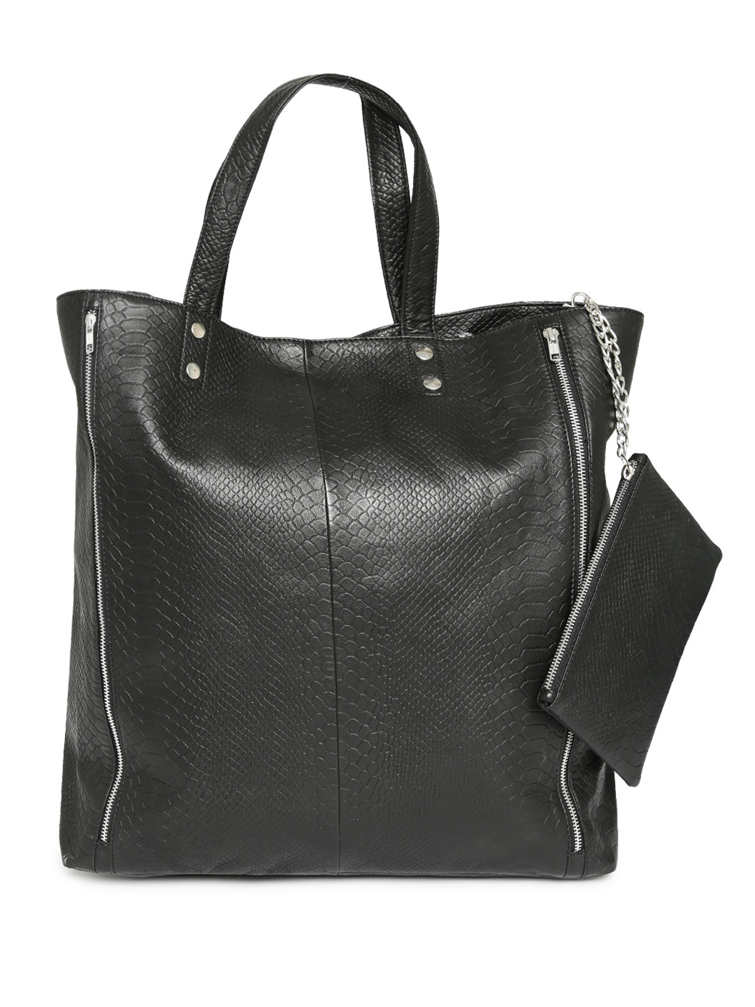 Buy Vero Moda Marquee By Karan Johar Black Leather Handbag Handbags