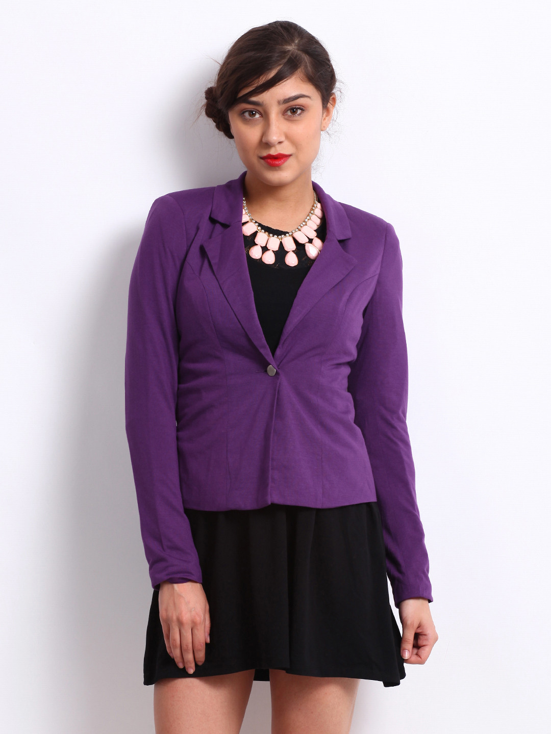 Buy Vero Moda Women Purple Blazer Blazers for Women 242070 Myntra