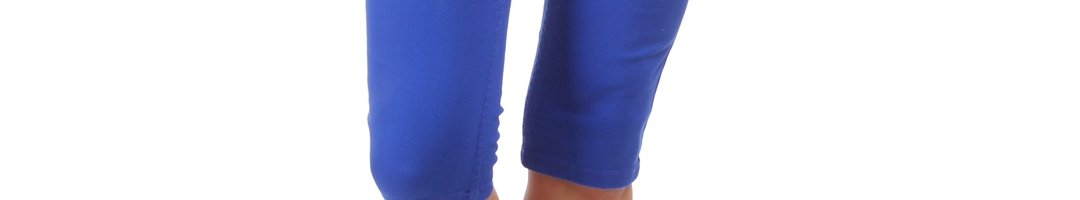 Buy Vero Moda Women Cobalt Blue Ebru Skinny Fit Capris - Capris for ...