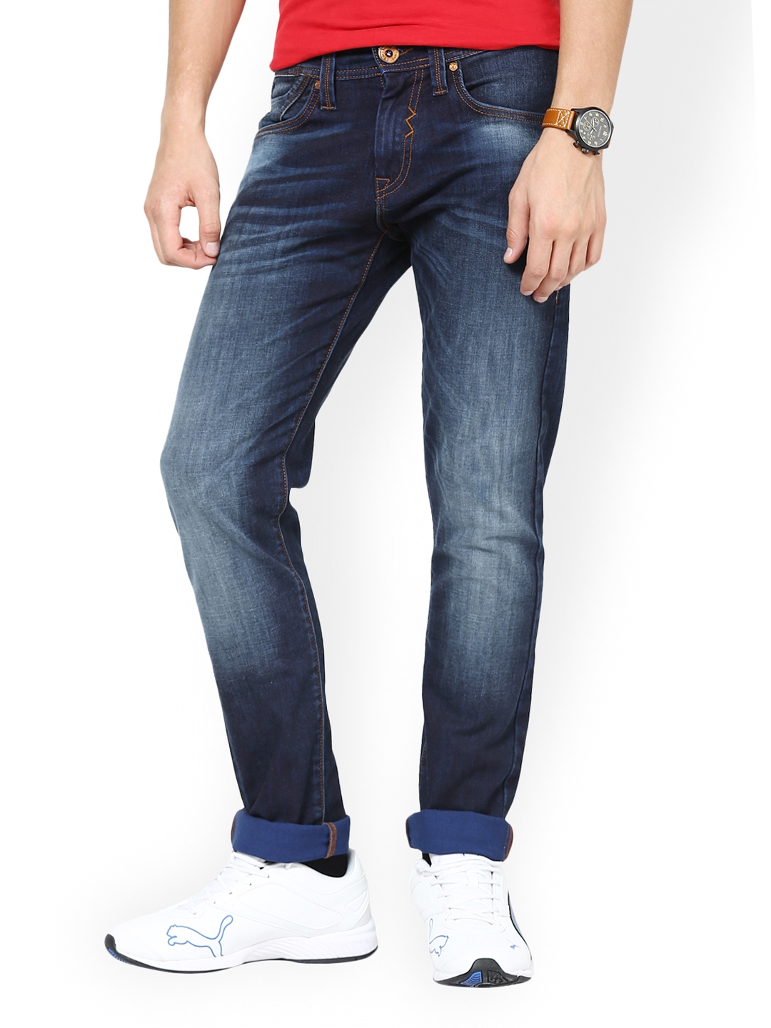 Buy Web Jeans Italy Men Blue Slim Fit Jeans - Jeans for Men 507584 | Myntra