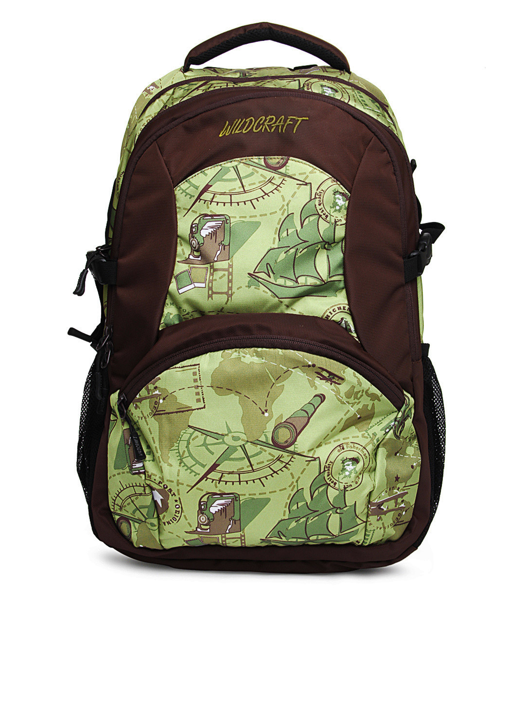 Buy Wildcraft Unisex Brown & Green Aquo Backpack Backpacks for Unisex