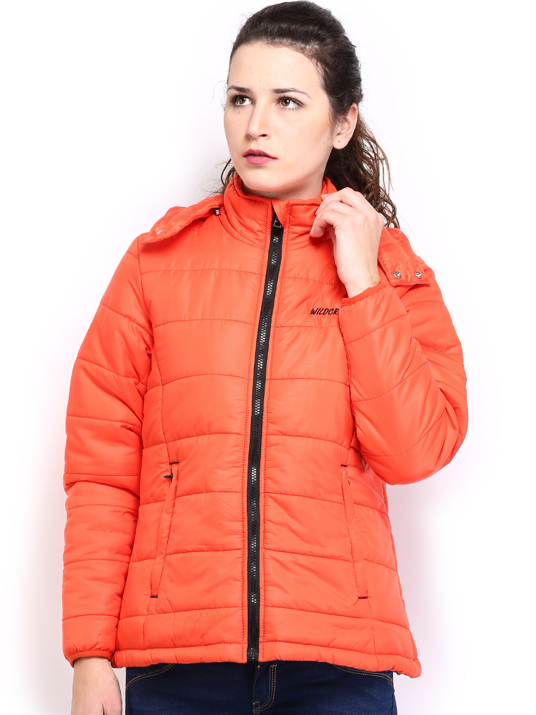 Buy Wildcraft Women Husky Pro 14 Orange Padded Jacket Jackets for
