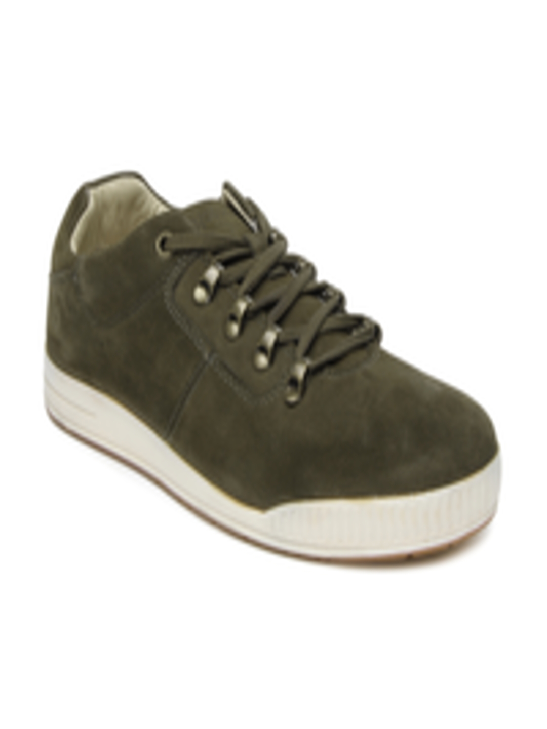 Buy Woodland Men Olive Green Suede Casual Shoes - Casual Shoes for Men ...