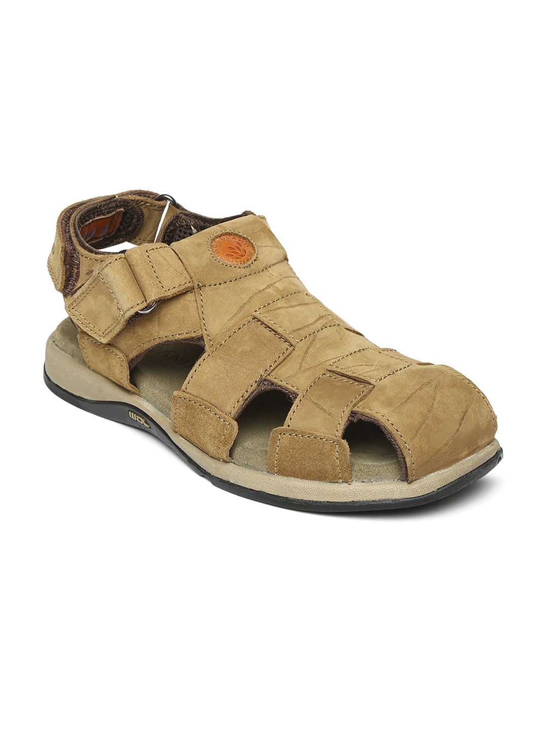 Buy Woodland Men Camel Brown Leather Sandals Sandals for Men 563759