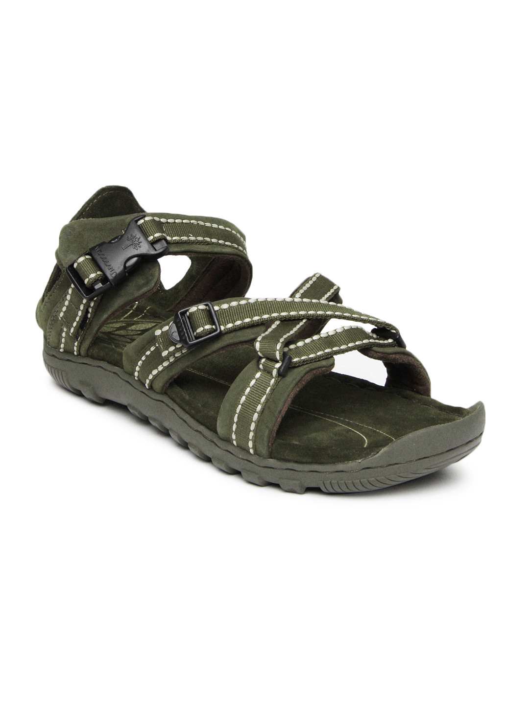 Buy Woodland Men Green Leather Sports Sandals Sports Sandals for Men