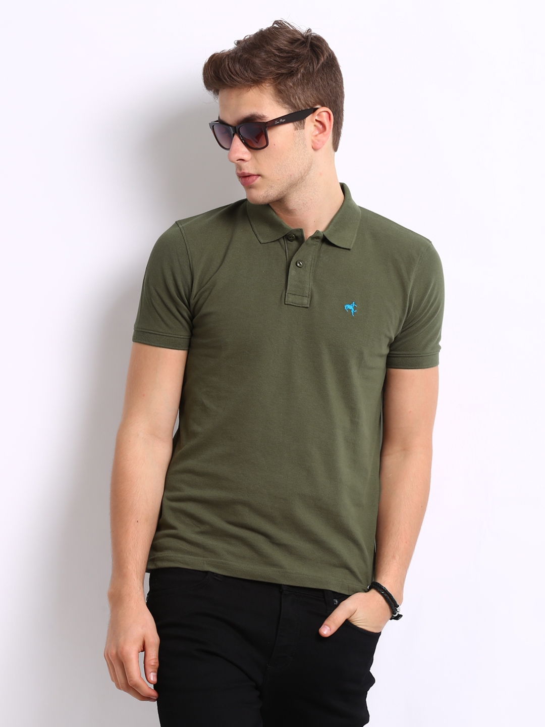wrangler olive green shirt