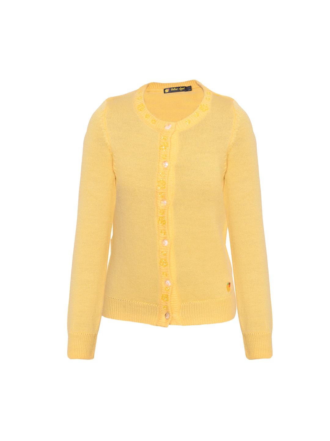 Buy Yellow Apple Girls Yellow Sweater Sweaters for Girls 550659 Myntra