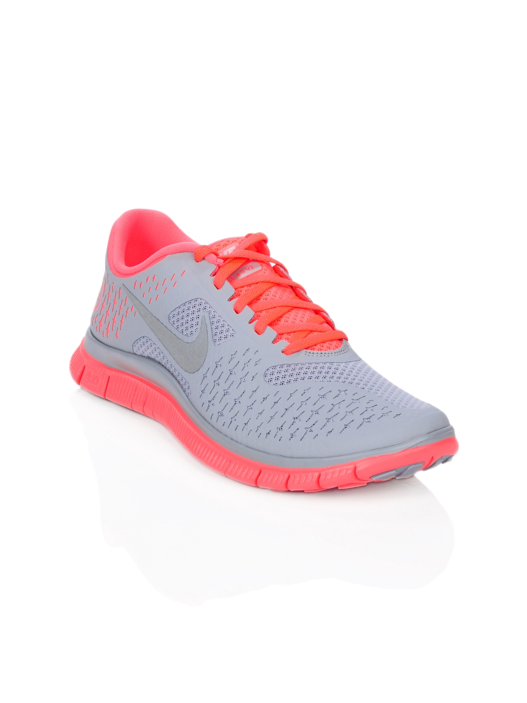 Buy Nike Women Free 4.0 V2 Grey Sports Shoes - Sports Shoes for Women ...