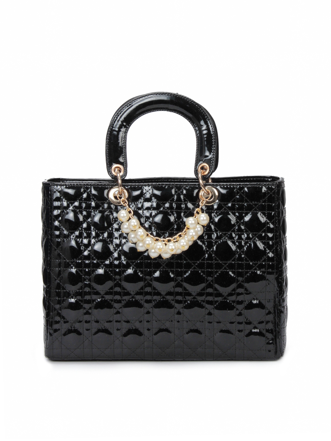 Buy Lino Perros Women Leatherette Black Handbag - Handbags for Women ...