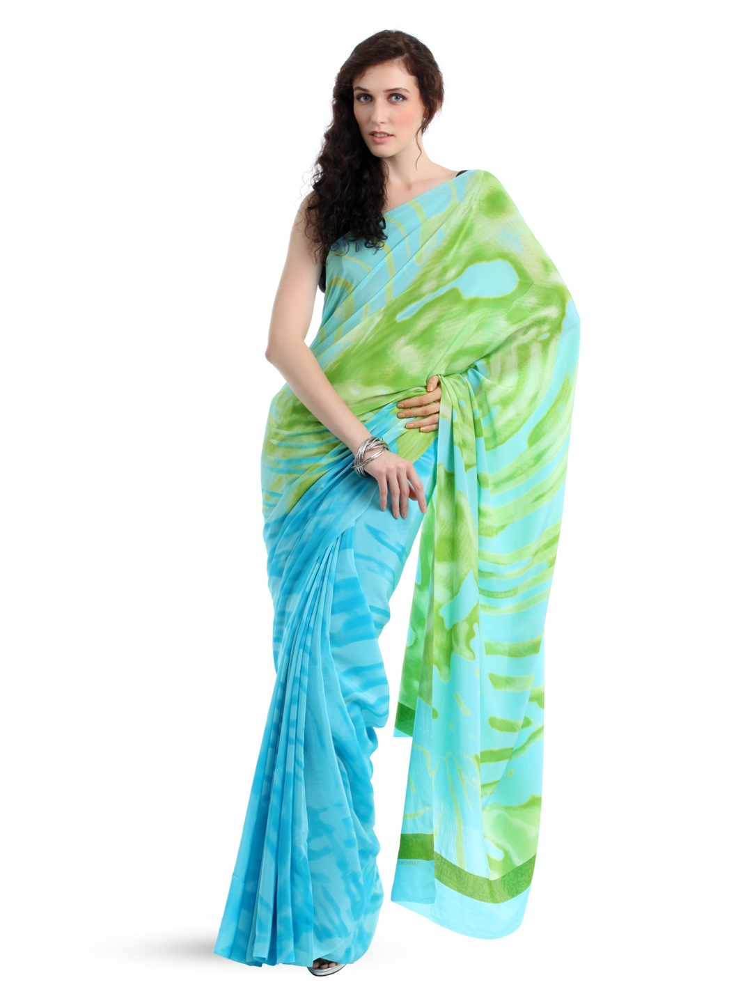 Buy Satya Paul Blue Saree - Free Gifts for Women 51084 | Myntra