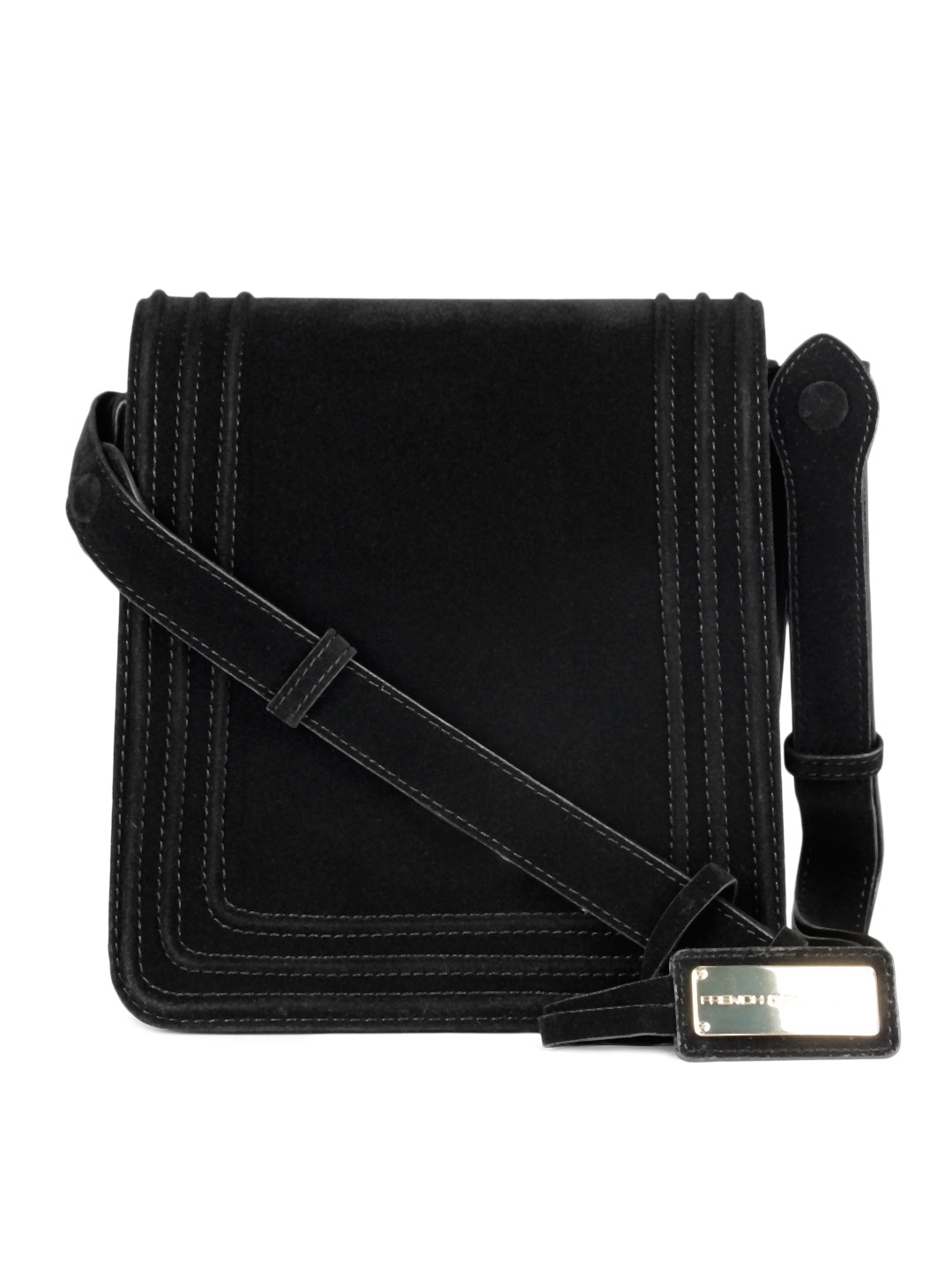 Buy French Connection Women Black Sling Bag - Handbags for Women 42890 ...