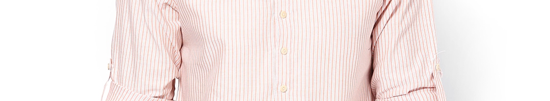 Buy Even Men Pink & White Striped Kurti - Kurtas for Men 326978 | Myntra