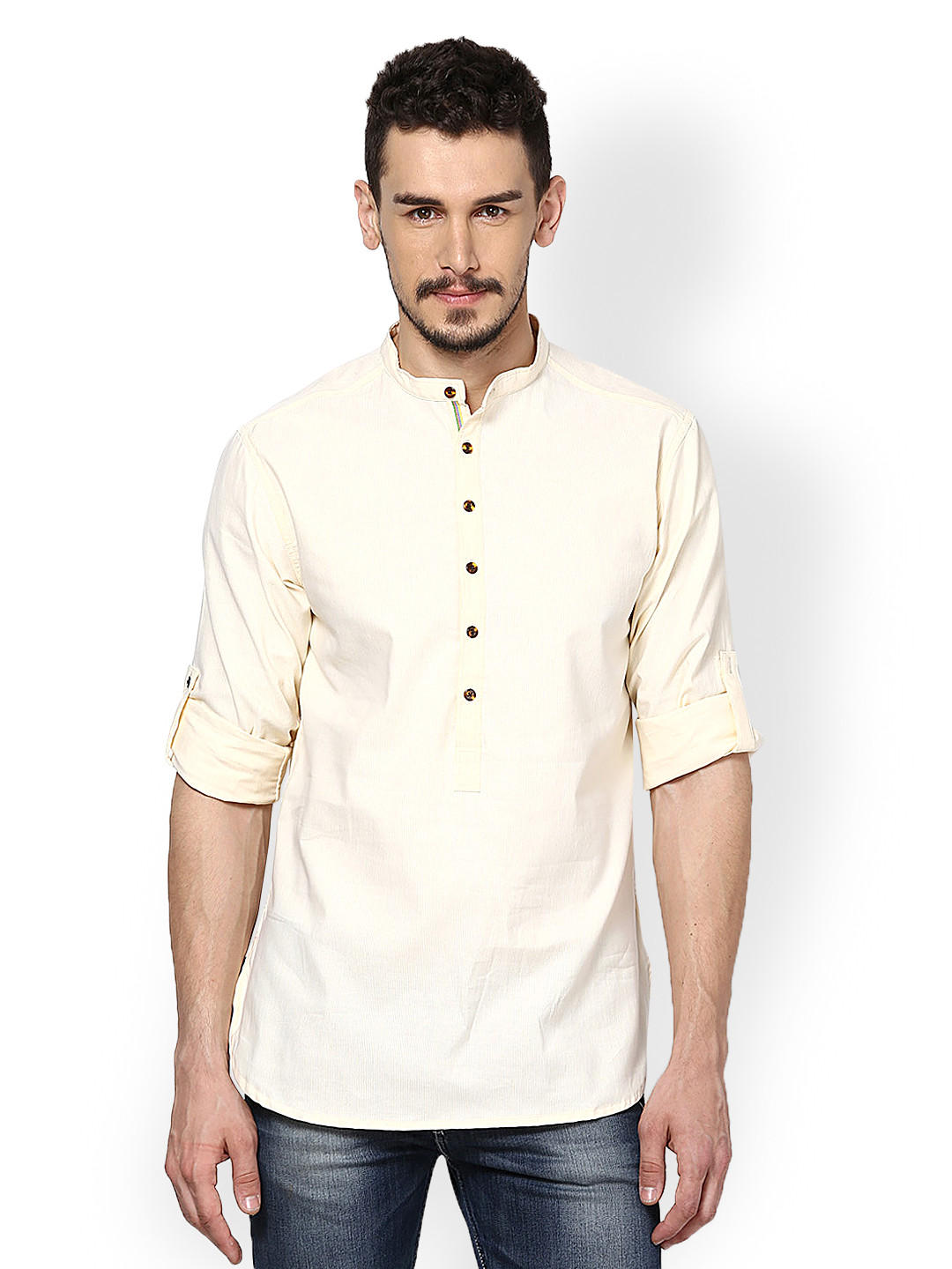 Buy Even Men Lemon Yellow Kurta - Kurtas for Men 326982 | Myntra