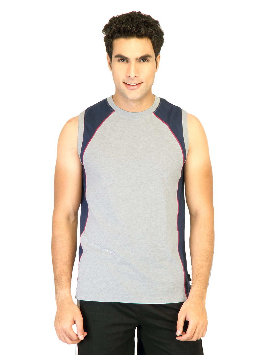 Buy Hanes Men Sleeveless Crew Grey Innerwear T Shirt - Innerwear Vests ...
