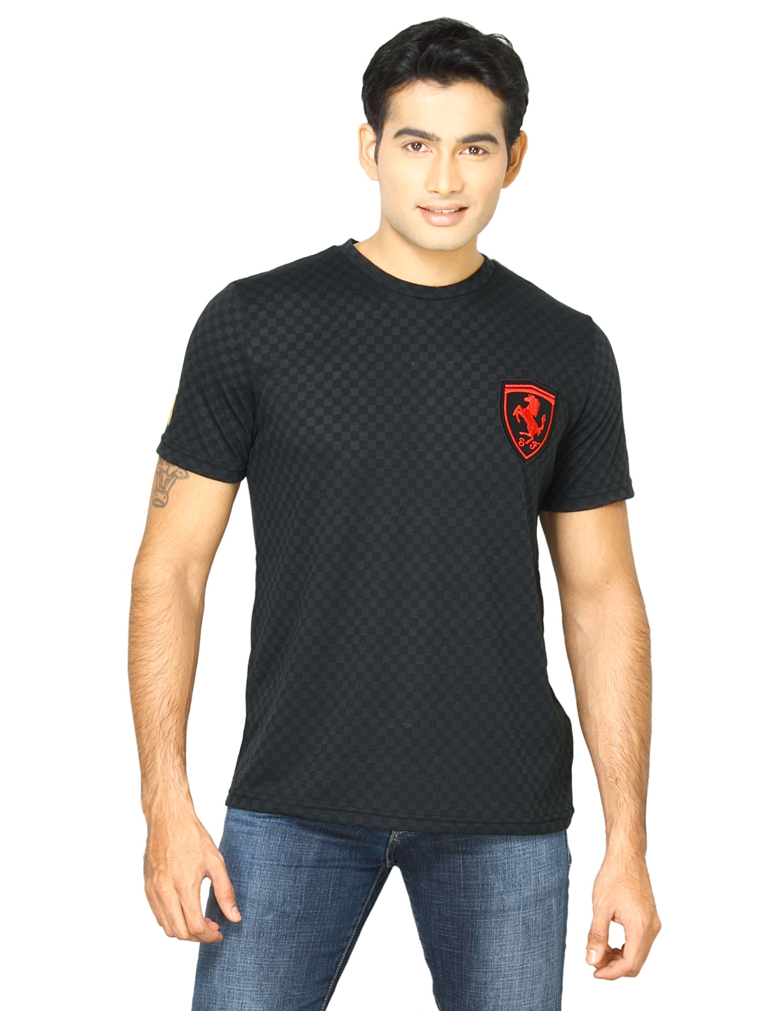 Buy PUMA Motorsport Men Ferrari Logo Black Tshirts - Tshirts for Men ...