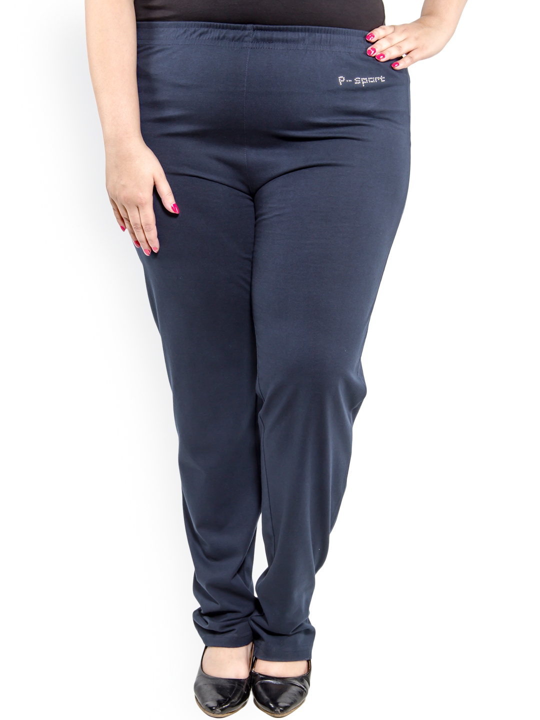womens navy track pants