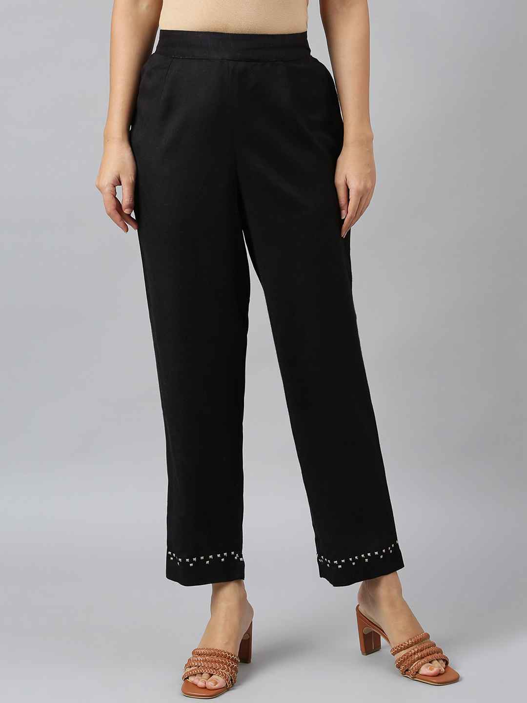 Women Black Trouser main image 1