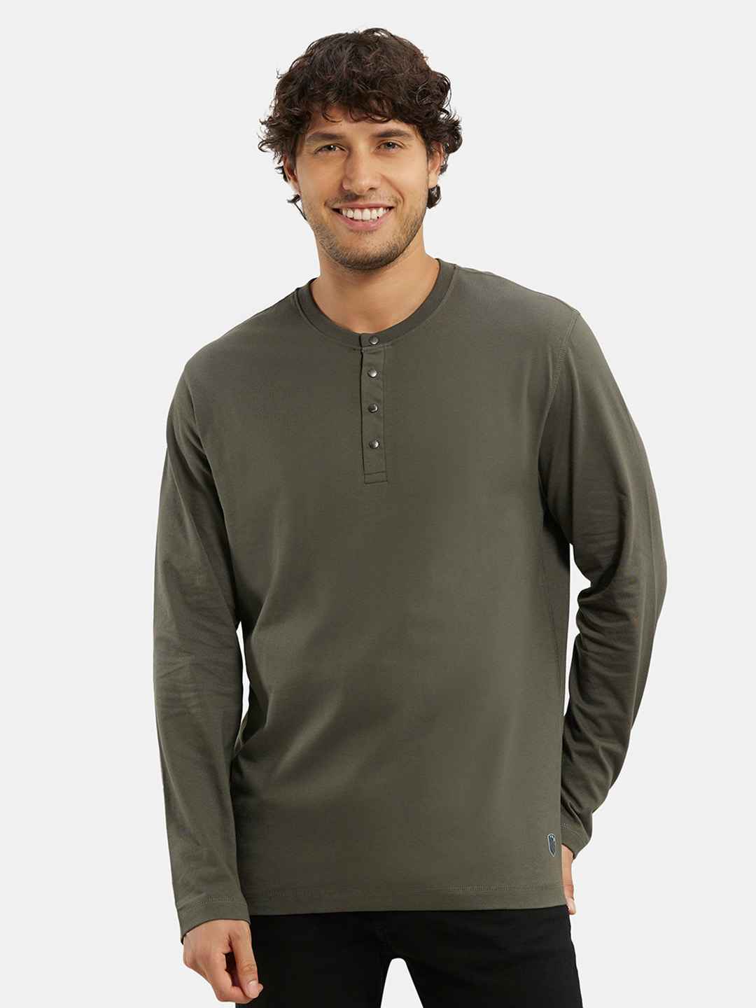 James | Bright Henley Supreme Fit T-Shirt