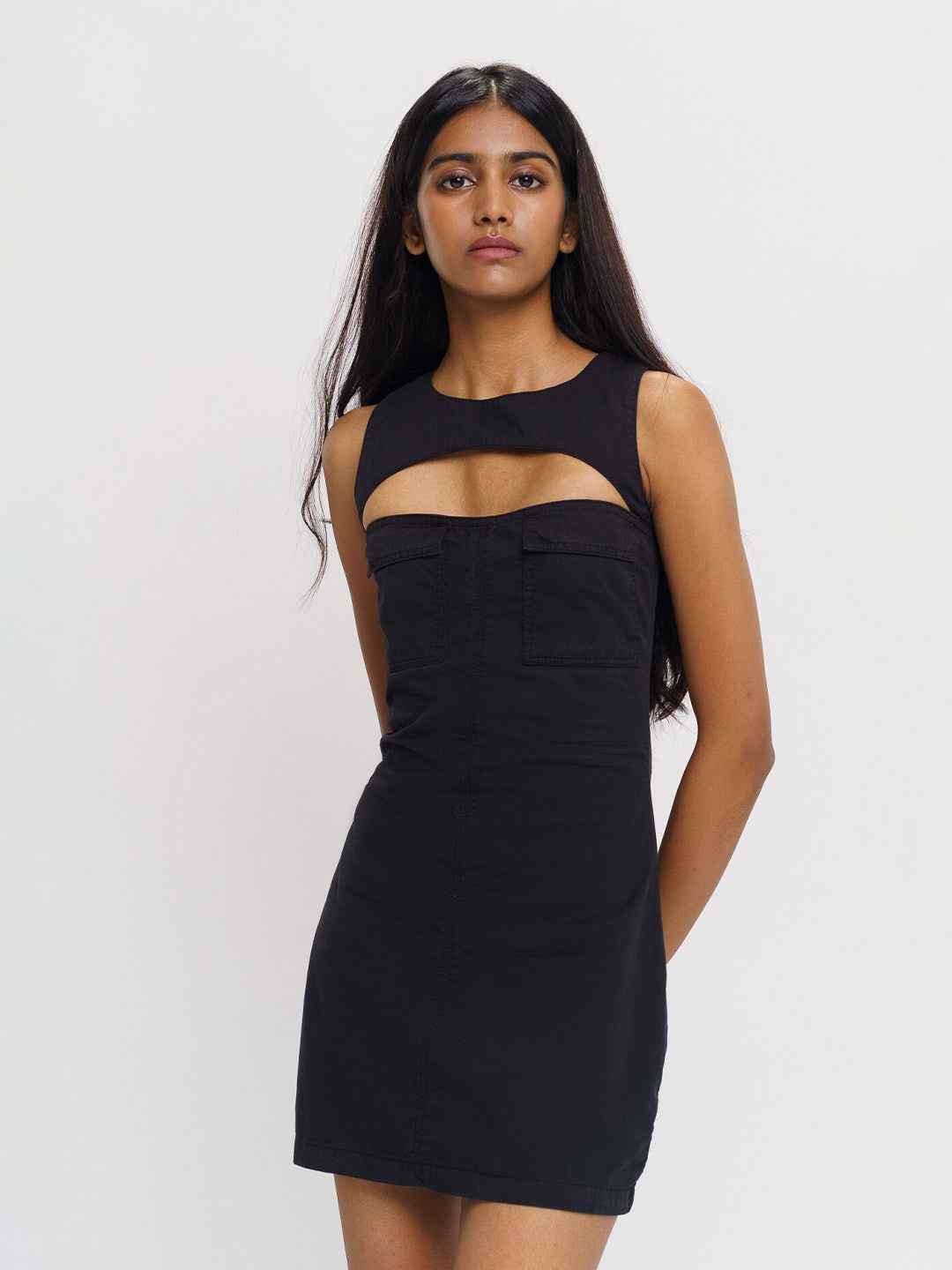 sparkling christmas dress Sparkly With Ruched Detail Black New Year's Eve Outfit Size:34x34 Classic NA-09.11.25AM Feminine Elegant Outfit